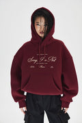 red hoodie para dama