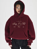 red hoodie para dama
