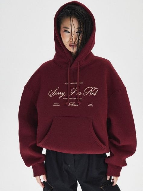 red hoodie para dama