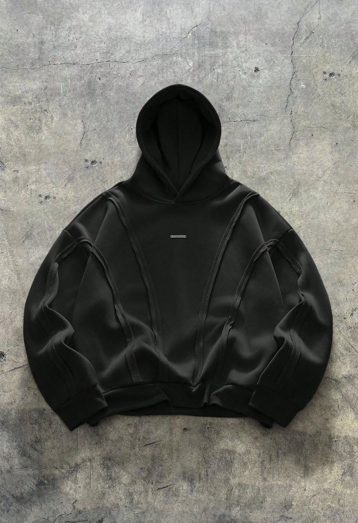 black basic hoodie